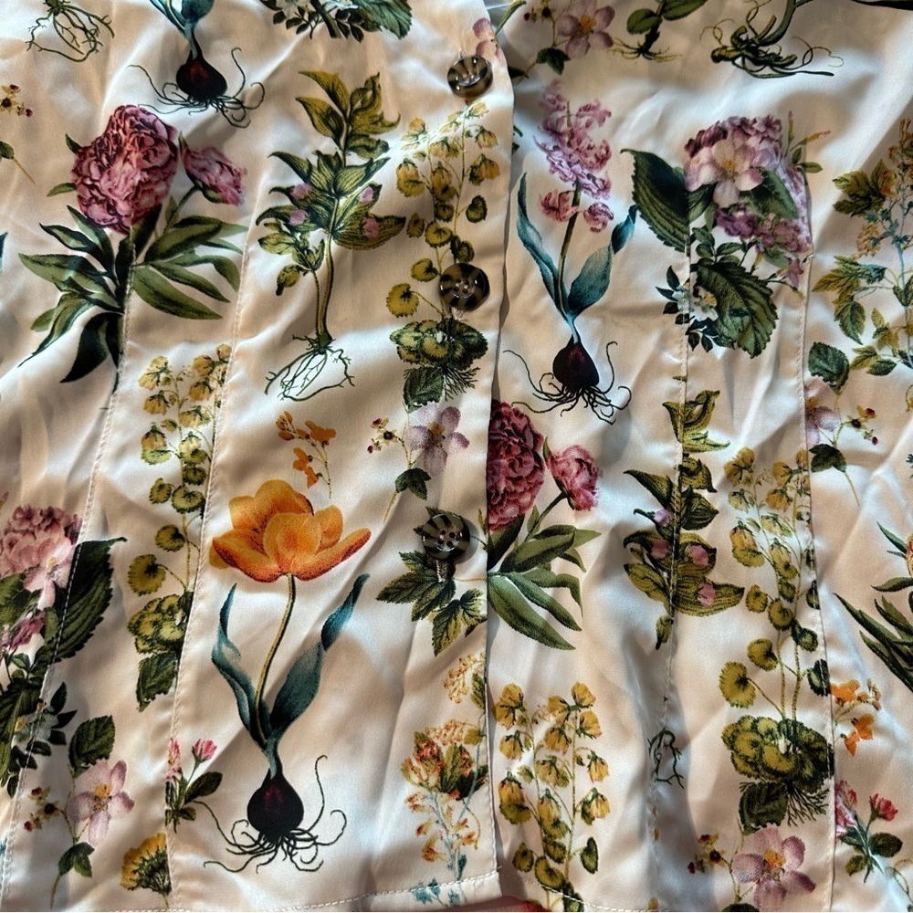 BeeU women's off the shoulder floral blouse size large, nwt - Picture 6 of 7